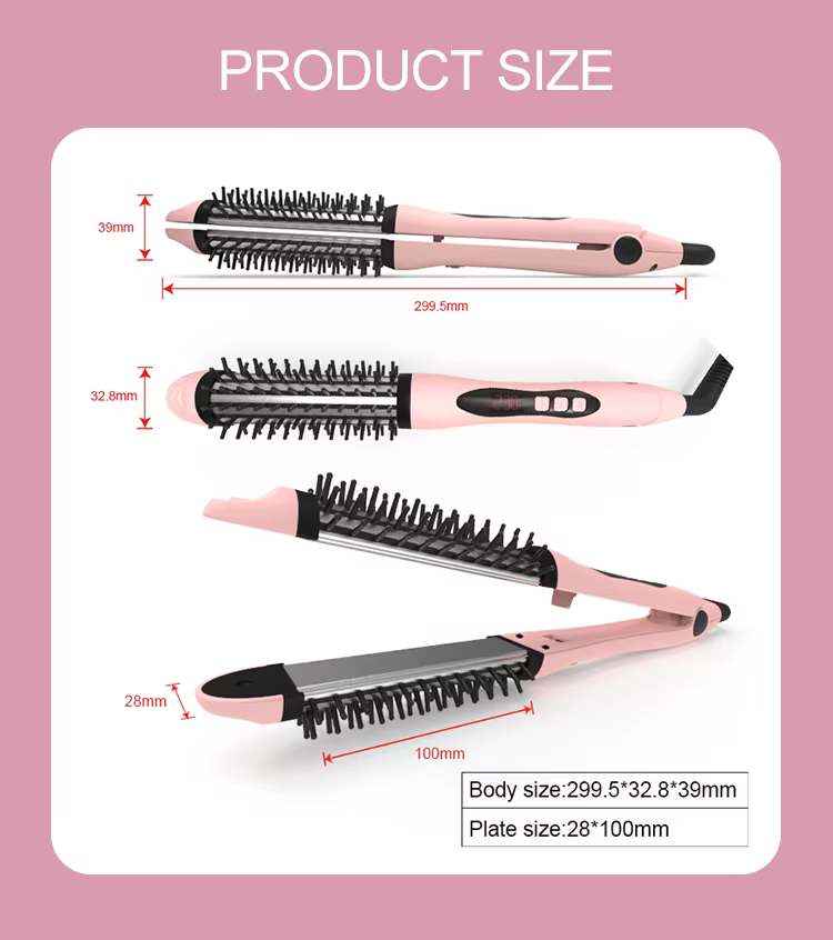 Wholesale 2-in-1 Ceramic Tourmaline Hair Straightener Curler 450F