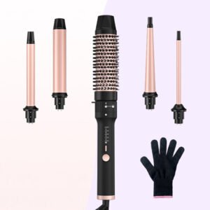 custom 5 in 1 interchangeable barrel curling wand OEM