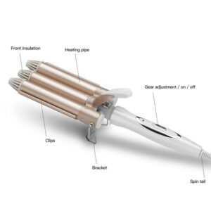 custom LED display triple barrel curling iron supplier